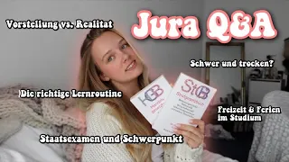 Staatsexamen, Prüfungsvorbereitung Lernroutine, Schwierigkeiten im Studium - Jura Q&A