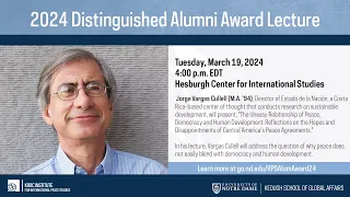 2024 Distinguished Alumni Award Lecture