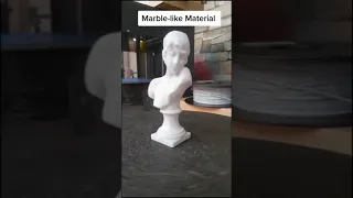 3D Printed Bust in Marble-like Filament #shorts