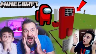 MİNECRAFT AMONG US HEYKEL YARIŞMASI! | MINECRAFT OYNUYORUZ