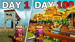 I Survived 100 Days In Lego Fortnite! ( A Great Story )
