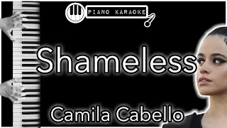 Shameless - Camila Cabello - Piano Karaoke Instrumental