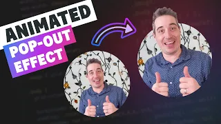 Create an animated pop-out effect // HTML & CSS
