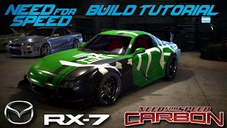 Need for Speed 2015 | Carbon Kenji's Bushido Mazda RX7 Build Tutorial | How To Make