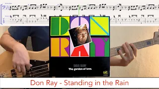 Don Ray - Standing in the Rain // bass playalong w/tabs (1978 - disco/funk)