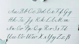 how to write in cursive - german standard - an example