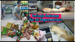 belanja bulanan bersama anak2 ke GS supermarket