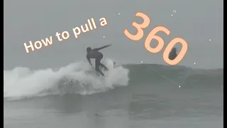 Learn to do a 360 on a surfboard