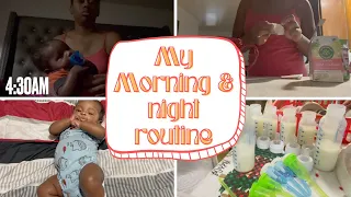 My realistic morning and night routine with my 2 month old ~ Work in progress