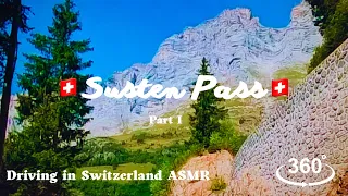 SWITZERLAND DRIVING 360°/VR Through tunnels to view the majestic scenery that lies above 2260m. ASMR