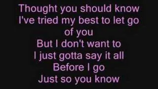 jesse mccartney-just so you know w/ lyrics