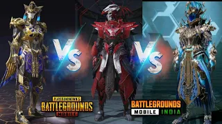 ocean X Suit  vs blood raven x suit vs pharaoh  || Pubg x suit vs x suit  || OCEAN X SUIT  RELEASE