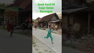 Anak Kecil Di Kejar Barongan Sampe Nangis Masuk Rumah