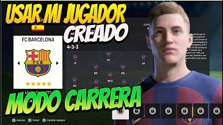 Usa tus jugadores CREADOS en MODO CARRERA - EA SPORTS FC 24