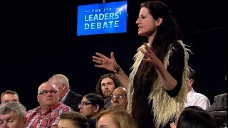 Leaders' Debate - Heckler Interrupts Cameron Speech