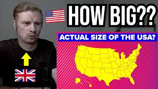 Reaction To How Big Is USA Actually?