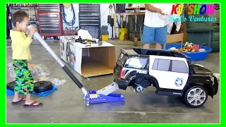 Kruz Unboxing and Assembling the Ride On Power Wheel Police Car!