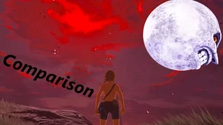 The Blood Moon Appearance VS Majora's Moon Appearance