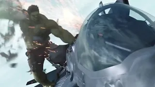 The Avengers (2012) I Hulk vs Fighter Jet | Movie Clips Full HD #1080p