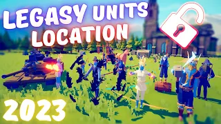 ALL 16 LEGACY UNITS SECRET LOCATIONS - Totally Accurate Battle Simulator TABS
