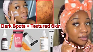 HOW TO CLEAR YOUR SKIN FROM DARK MARKS AND TEXTURE | A simple skincare routine ✨