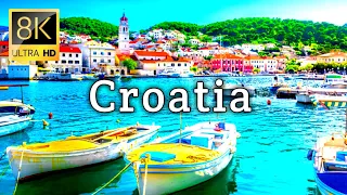 Stunning Trip to Croatia in 8K ULTRA HD - Best Places in Croatia with Relaxing Music