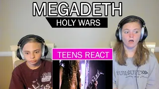 Teens Reaction - Megadeth ( Holy Wars )