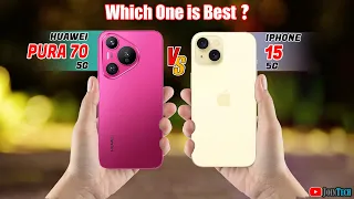 🔥 Duel High Tech! Huawei Pura 70 Vs Iphone 15 Off in a Smartphone Showdown!