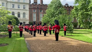 Football's Coming Home - The Queen's Guards perform 'Three Lions' at Clarence House