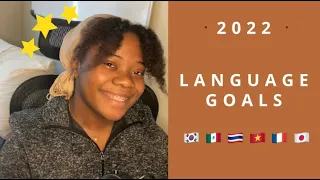 My Language goals for 2022| Korean, Spanish, French, Vietnamese & more