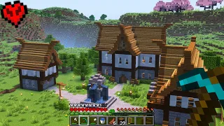 I Built a MEDIEVAL VILLAGE In Hardcore Minecraft