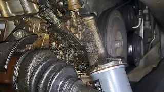 leaking oil filter adapter repair V6 Honda