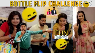 Bottle Flip Challenge with Nala Damayanthi Serial Team | Ultimate Fun | Thilak Seenu