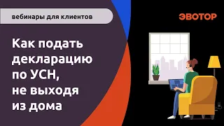 Как подать декларацию по УСН не выходя из дома