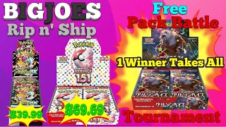 Free Pack Battle Tournament - Crimson haze Booster Box - JP 151/Shiny Treasure HUGE Discount