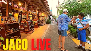 Jaco Beach Costa Rica | Walk Thru Downtown High Season