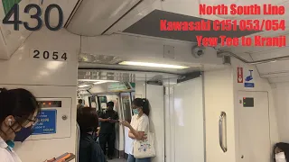 ⁴ᴷ [Welcome Back] SMRT Trains, NSL Train Ride [Yew Tee → Kranji] - Kawasaki C151 053/054