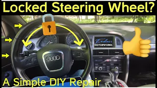 How to Prevent or Fix the Steering Wheel Column Lock Actuator Issue on an Audi A6 / Q7 (DIY Repair)