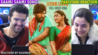 Pakistani Couple Reacts To Saami Saami Full Video | Pushpa | Allu Arjun, Rashmika M | Sunidhi C |DSP