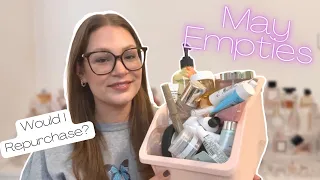 BEAUTY EMPTIES 2023 || May Empties // Would I Repurchase?