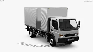 Mitsubishi Fuso FI Box Truck 2022 3D model by Hum3D.com