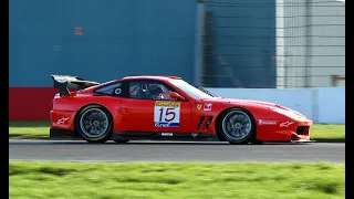 Ferrari 550 V12 GT1 and Arrows A11 F1 car at Donington Park Unsilenced Test Day! 27/10/22