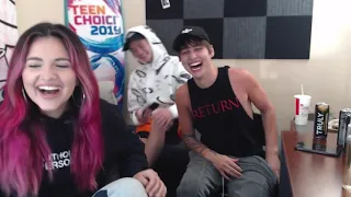 Funny moments (drunk livestream with Sam, Colby and Kat)