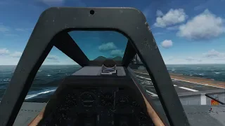 DCS/FW-190 A-8 отработка посадки на палубу