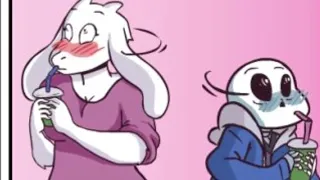 Toriel CATCHES Sans Drinking GOAT Milk! (Undertale Comic Dub)