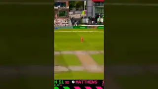 Deandre Dottin slog sweeps Hayley Matthews over mid wicket