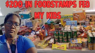 What I feed my kids on a $200 foodstamp budget grocery haul