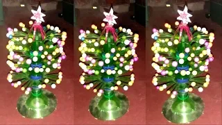 DIY Christmas tree from plastic bottle || plastic bottle reuse craft ideas