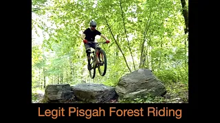 Cove Creek MTB Trail in Pisgah Forest near Brevard, NC Fish Hatchery.