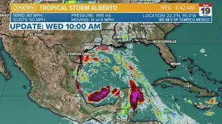 Tropical Storm Alberto forms in the Gulf of Mexico